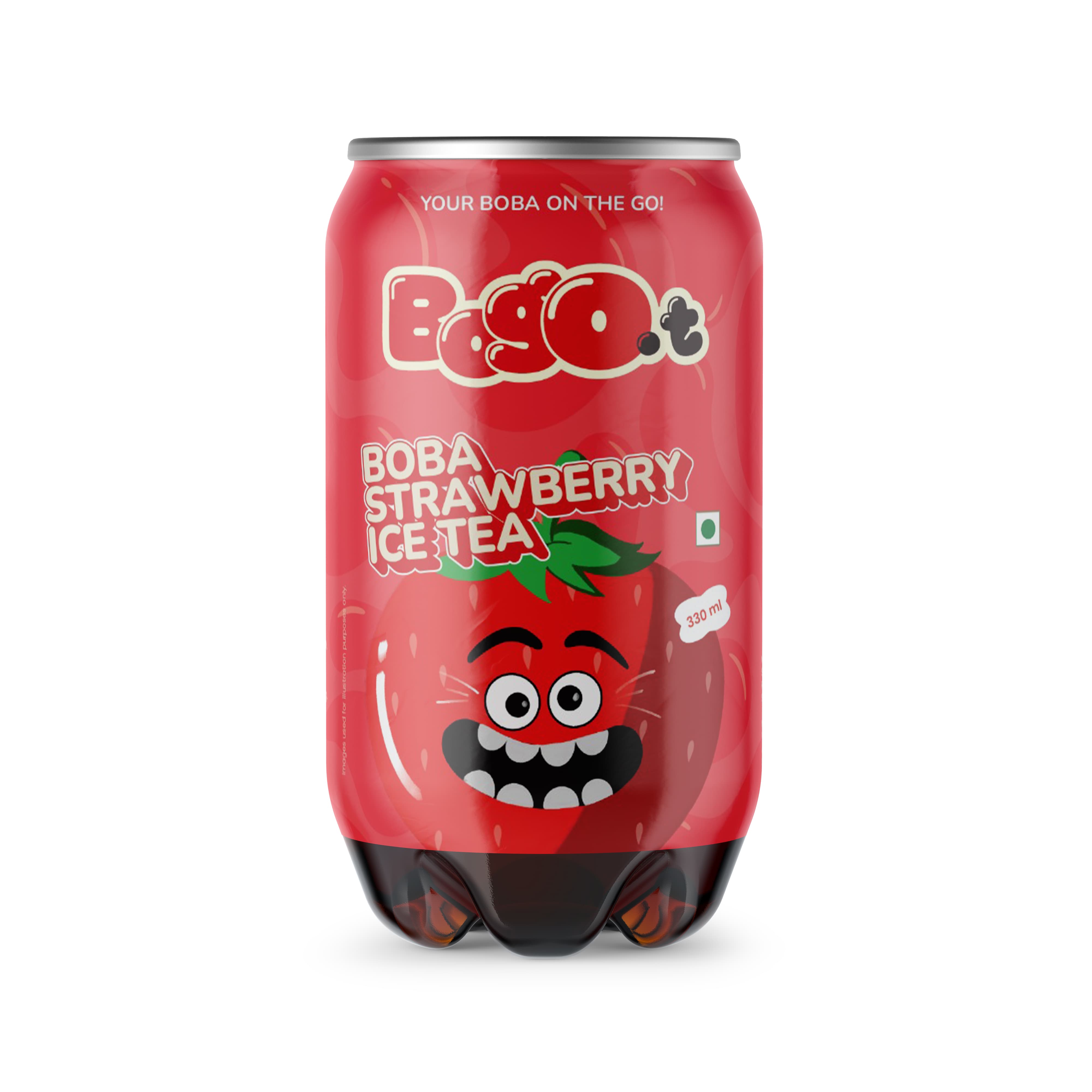 Boba Ice Tea - Strawberry